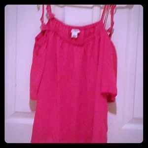 J CREW NWT size 8 tie cold shoulder top